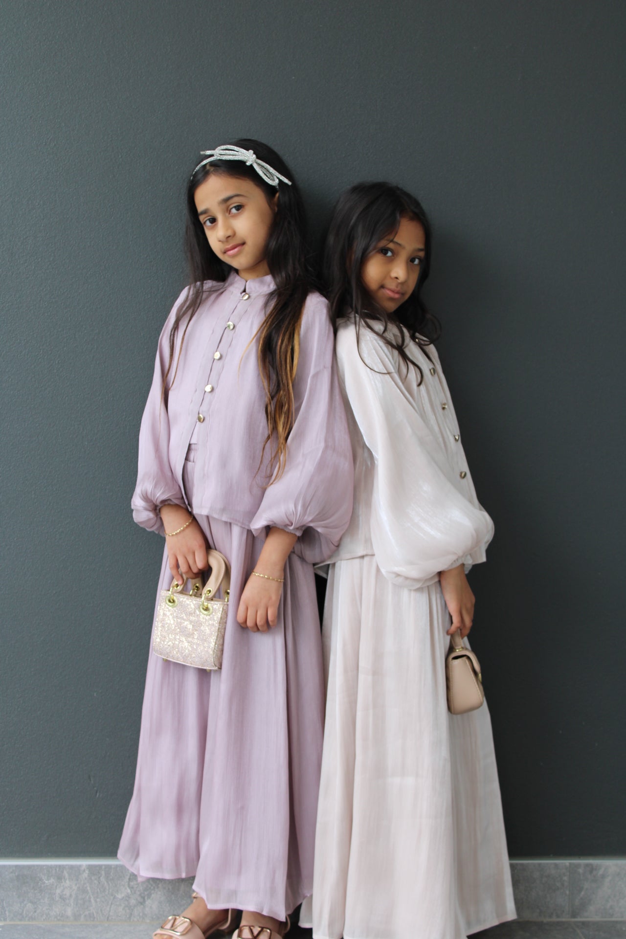 Elanoor Girls Blouse and Shimmer Skirt Set